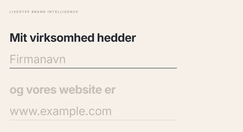 Knowledge Hub: virksomhed, konkurrenter og målgrupper opsat én gang